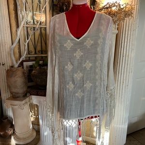 Knox Rose Fringe Top